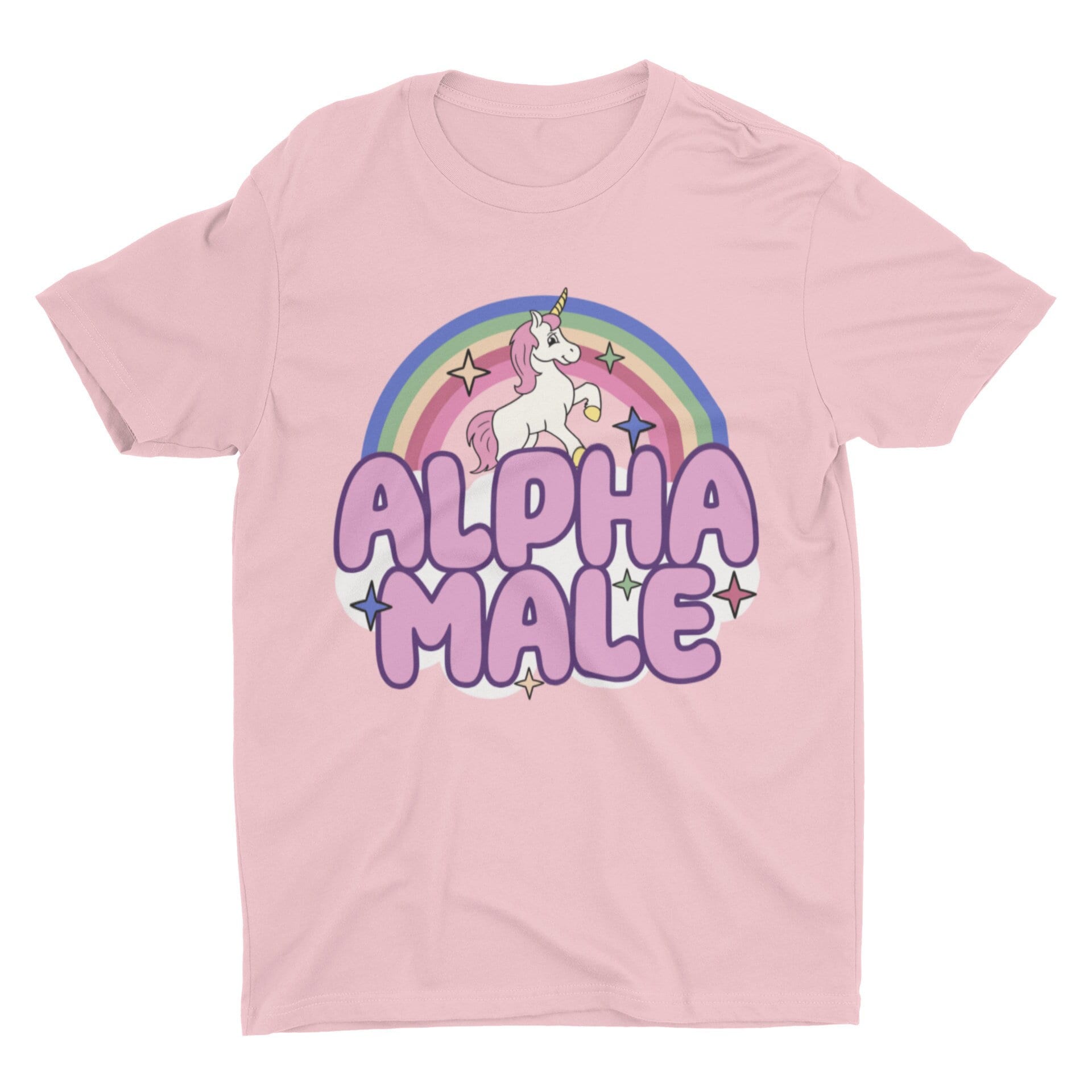 Ironic Alpha Male Unicorn Rainbow Funny Unisex Tshirt Bella - Etsy