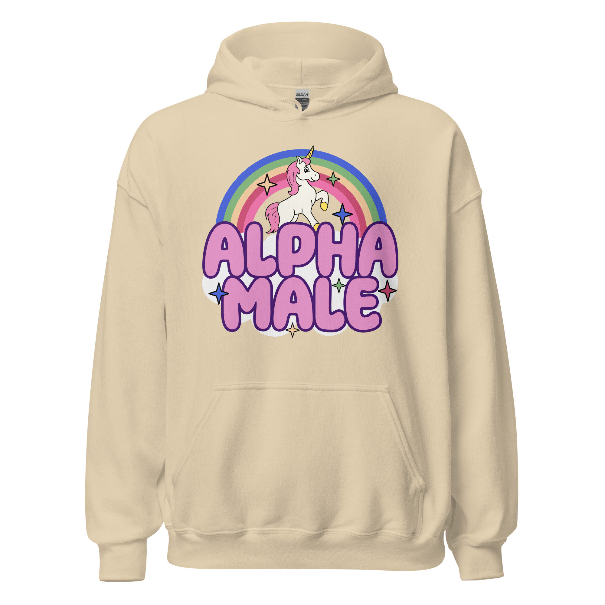 Alpha Male Hoodie, Funny Hoodie, Satire Humor, Hilarious 