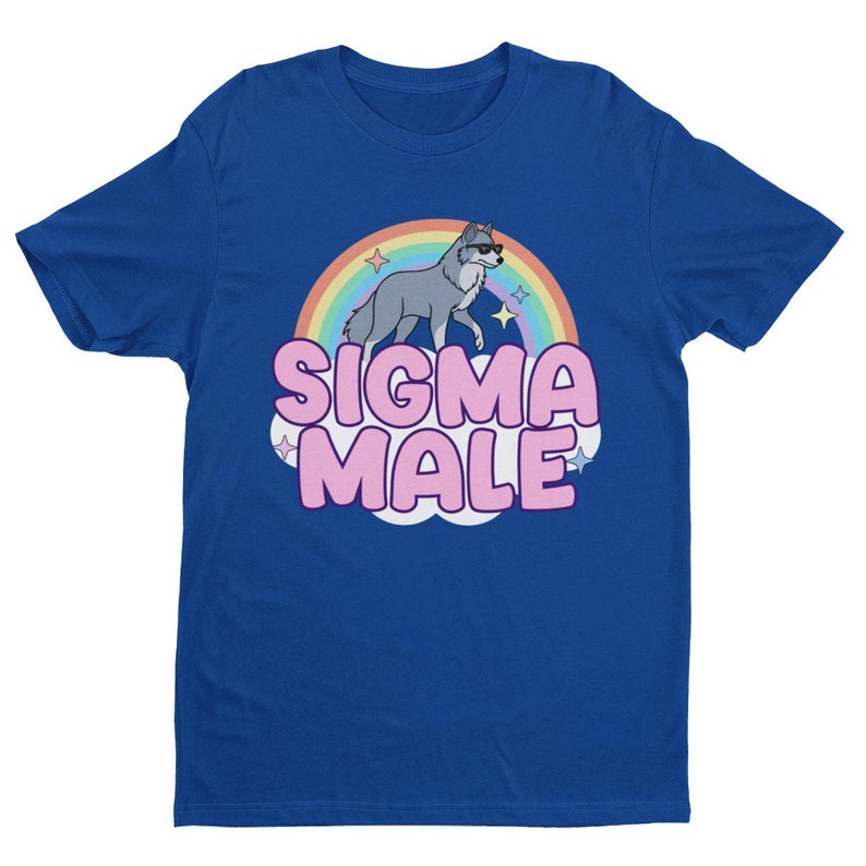 Sigma Male, Funny Tshirt, Lone Wolf Shirt, Weird Shirt, Gen Z Meme ...