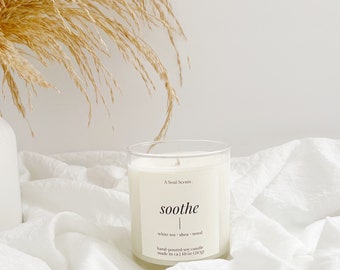 Soothe Scented Candle | Self Care Candle | Soy Wax Candle | Intentional Soy Wax Candles | Core Collection | Gifts for her | Self Care Gift