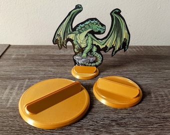 25mm Scale Larger Paper Miniature Bases ~ TTRPG Gaming Tokens