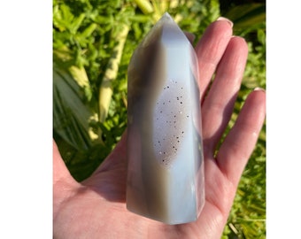 Druzy Agate Tower
