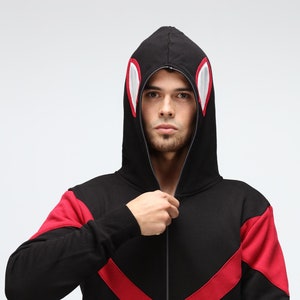Miles morales cosplay hot sale hoodie