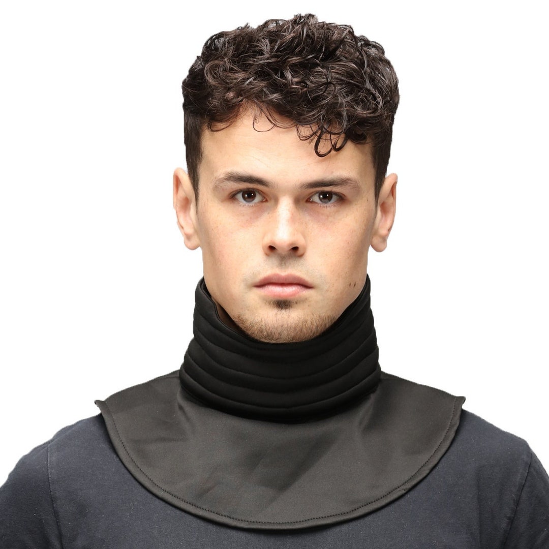 Trooper Neck Seal Costume Cosplay Star Armor Helmet Ribbed Black Gaiter