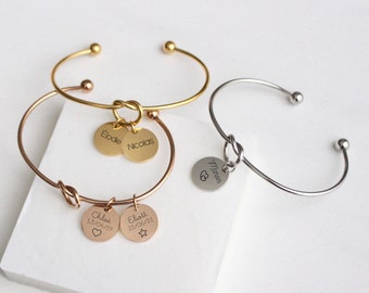 Personalized Bracelet, First Name Bracelet, Birth Jewelry, Mom Bracelet, Mom Jewelry, Grandma Godmother Gift Idea, Bridesmaid Jewelry