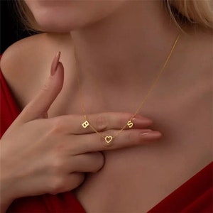 Collar con nombre, collar con letras, collar con iniciales, collar con alfabeto, collar personalizado, joyería para mujer, regalo de cumpleaños
