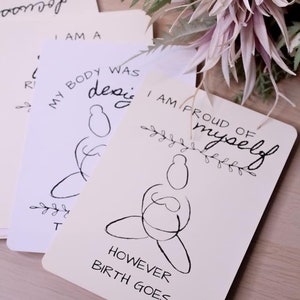 Birth Affirmation Cards for mums, midwives, doulas, birth teachers