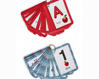 Toddler Flash Cards: ABC Letters, 123 Numbers - Early Learning with Ring
