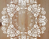 ROUND Flower STYLE STENCILS - Wall Paint Stencils, Stencil For Wall, Stencil For Home Decor, Wall Art Stencil, Wall Art For Gift