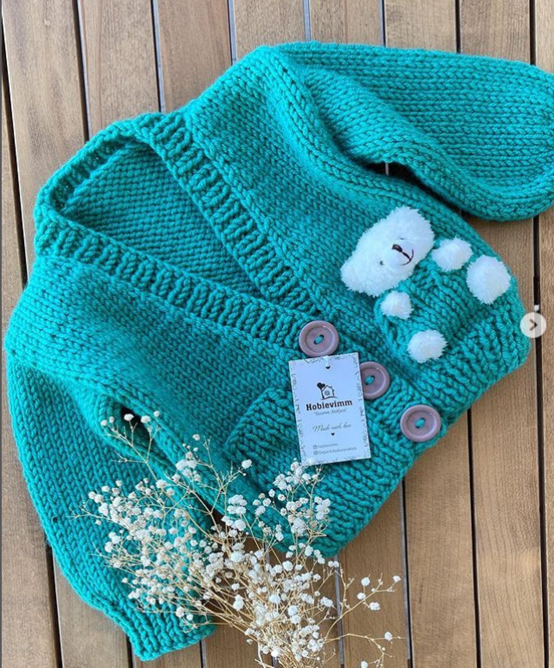 Baby Toddler Bear Bunny Patch Cardigan