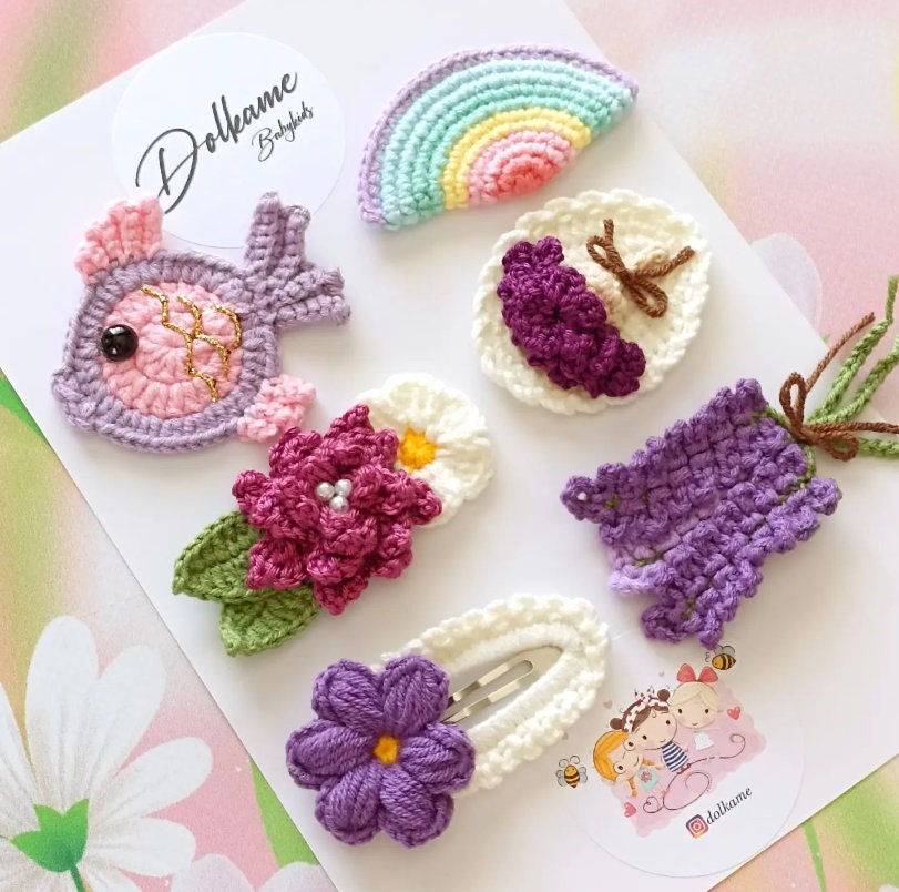 Hand-Made Crochet Hair Clip – Art & Soul