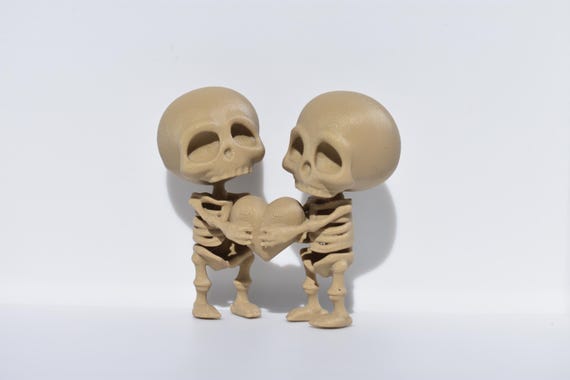 Valentines Skellies - Digital File and Commercial License, 3mf, STL Model File