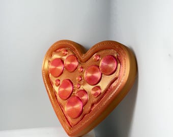 Modelo 3D de pizza de corazón (archivo STL 3MF) (descarga digital)