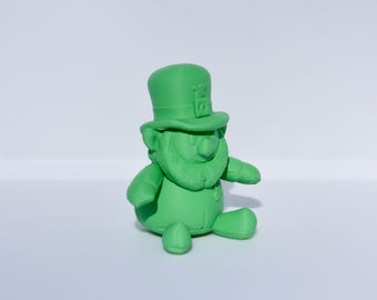 Chibi Kobold STL - St Patricks Day 3D Druckdatei - Glücksbringer Figur - Irisches Dekor - Kommerzielle Nutzung - Digital Download