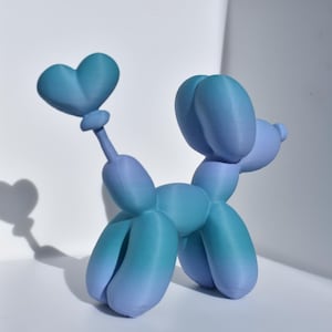 Balloon Dog with a Heart Tail - Digital File and Commercial License, 3mf, STL Model File