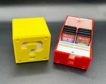 Mario Question Block Game Card Holder – Holds 12 Switch Games