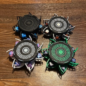 Stackable Mechanical Dice Box: Customizable RPG Tabletop Gaming Storage (29 Color Options)