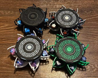 Stackable Mechanical Dice Box: Customizable RPG Tabletop Gaming Storage (29 Color Options)