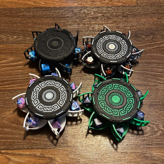 Stackable Mechanical Dice Box: Customizable RPG Tabletop Gaming Storage (29 Color Options)
