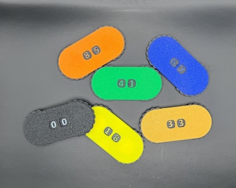 Life/Wound Tracker Set: Tabletop RPG & TCG Gaming Counters
