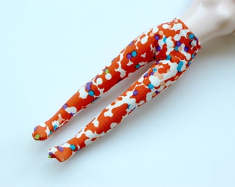 Middie Blythe LIBERTY ORANGE POLKADOTS Tights Leggings  Stockings