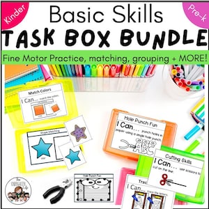 Grundfertigkeiten Feinmotorik Aufgabenboxen