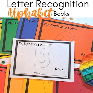 Libros del alfabeto: reconocimiento de letras y sonidos, mayúsculas y minúsculas