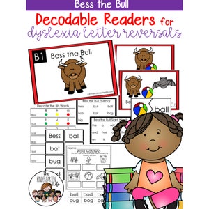 Decodable Dyslexia Readers Bess the Bull