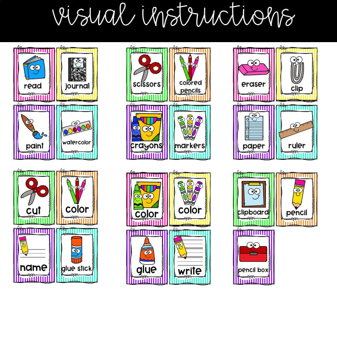 Visual Directions for Classroom Management: Special Education ...
