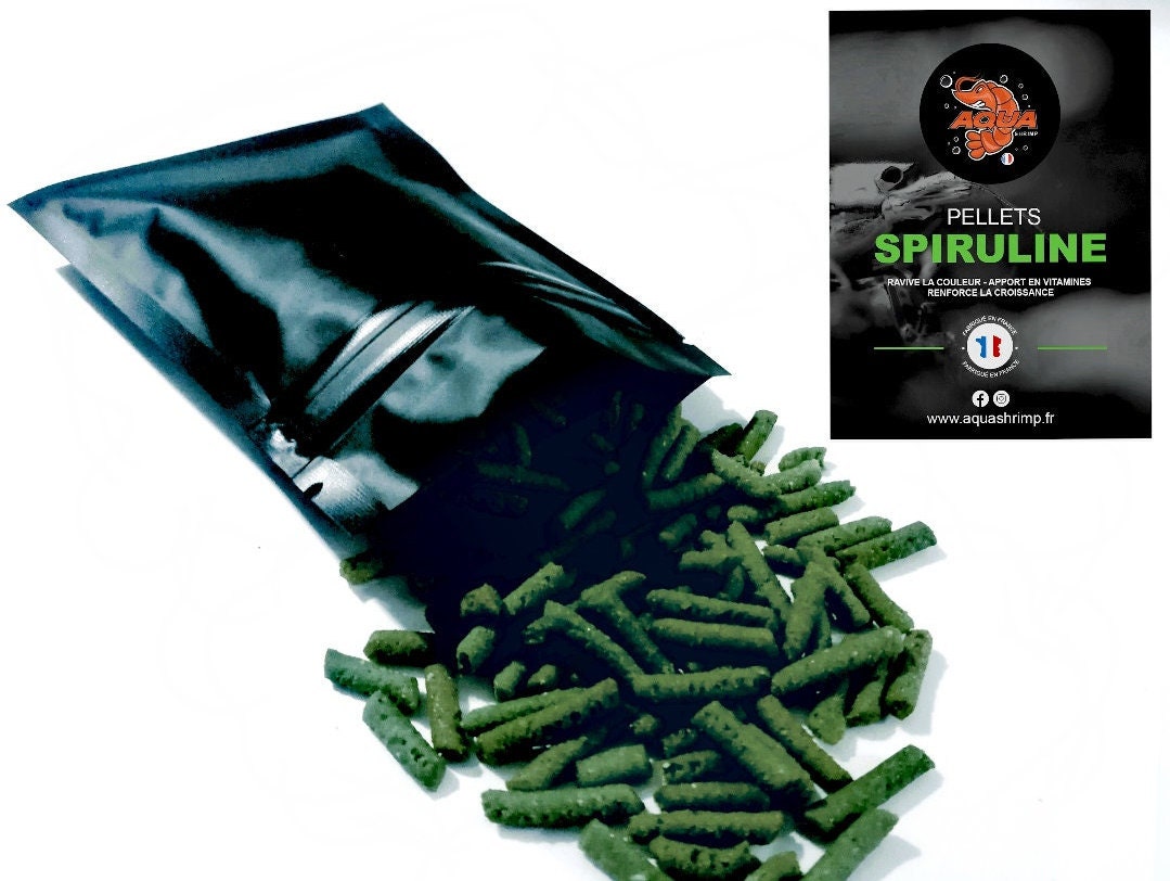Spirulina Pellets - Fishtank-Organic - Very Good Quality - Shrimpfood