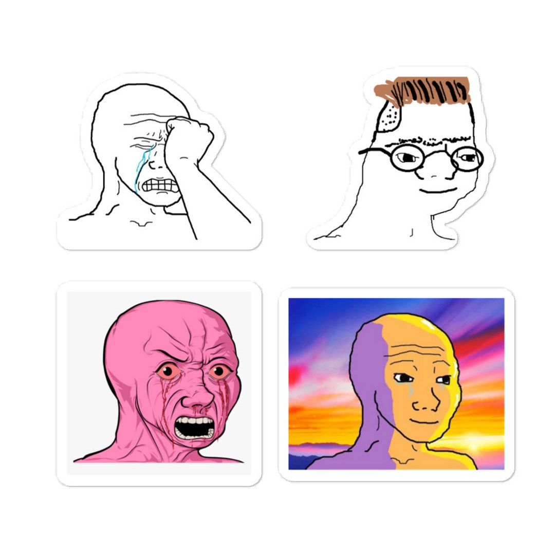 WOJAK Meme Sticker Internet/youtube - Etsy