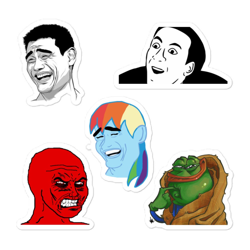 Doomer Wojak Meme Sticker Bundle Meme Sticker Vinyl -  Portugal