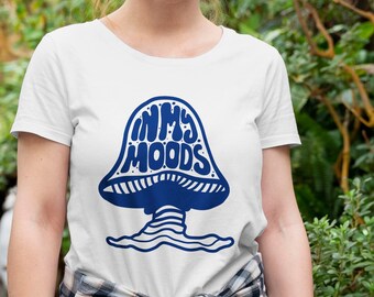 In My Moods Mushroom T-Shirt, Tumblr Hoodie, Easter Gift, Plant Shirt, Nature Shirt, Vintage Plant Shirt, Botanical Tee, Nature Lover Gift