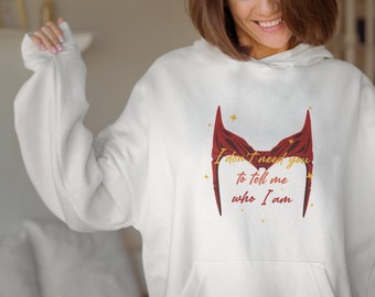 I Don&#39;t Need You To Tell Me Who I Am, Wandavision Multiverse of Madness Sweatshirt, Maximoff 1989 Sweatshirt, Dr Strange, Scarlet Witch, MCU