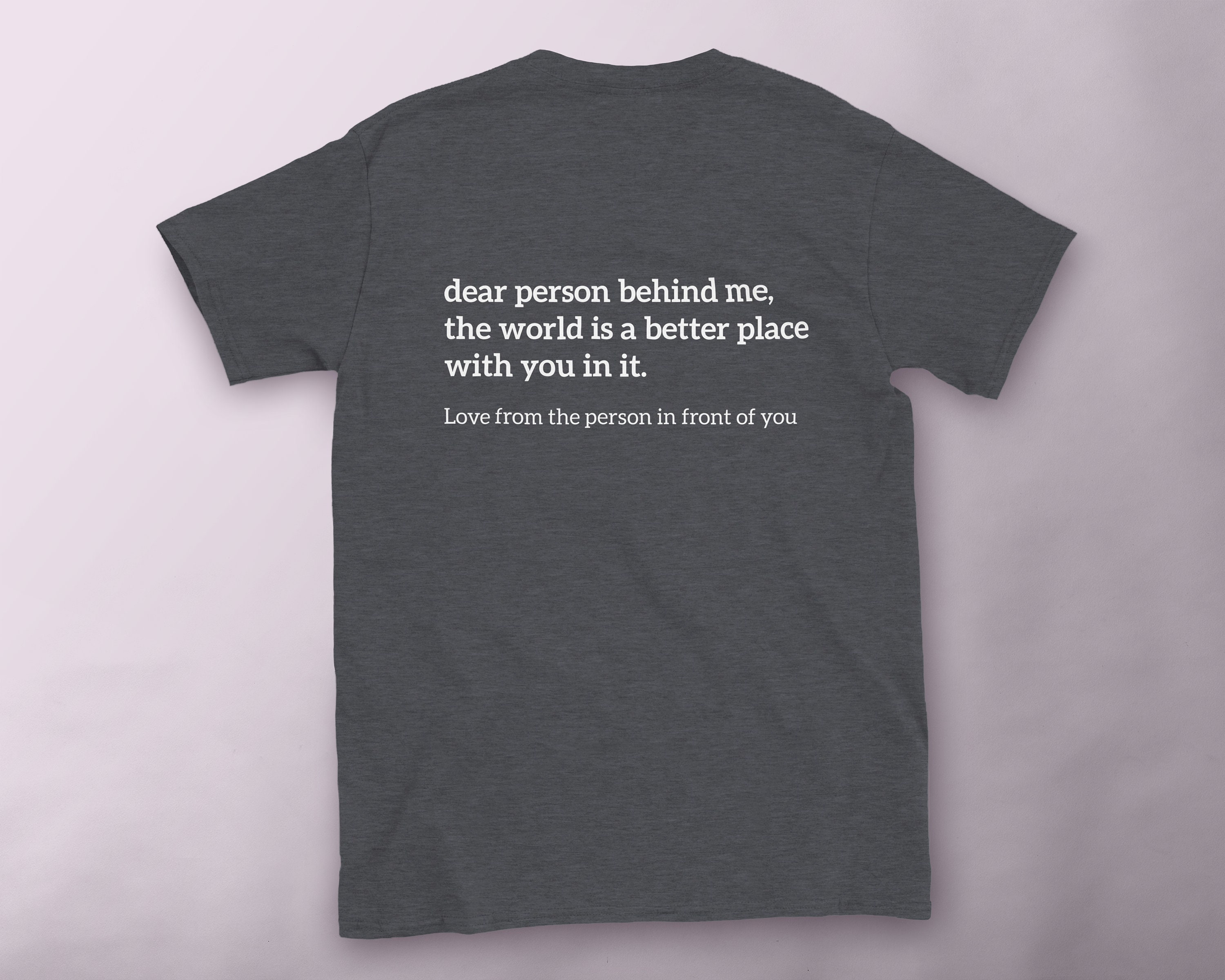Maglietta Donna Be Kind Con Frasi Positive "The World Is A Better Place With You In It" - Girocollo Manica Corta - 5