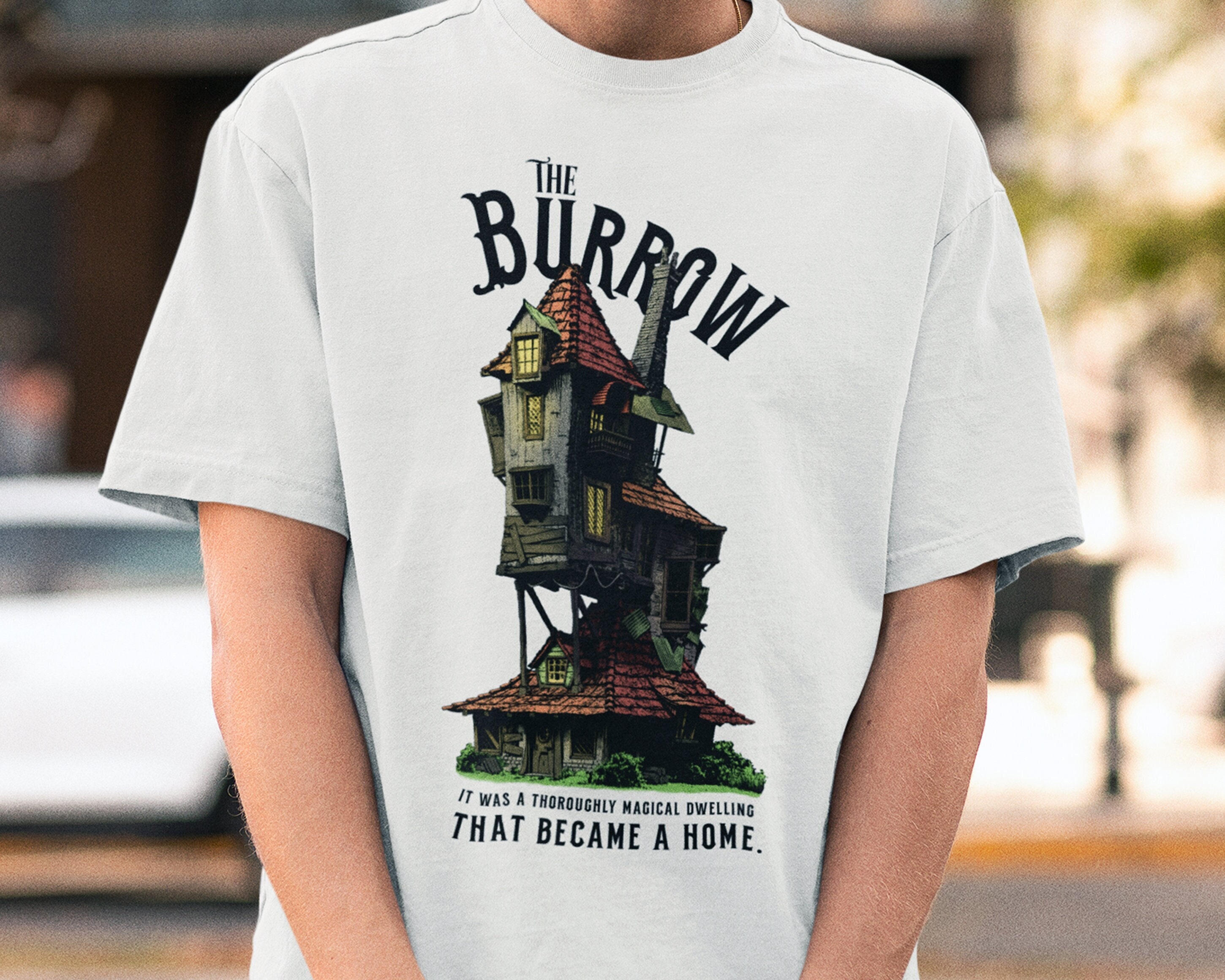 The Burrow Weasley House T-shirt, Magical Wizard Dwelling Shirt, Potter Witch Home Tee, HP Bookish Gift Tshirt, Ron and Ginny Home T shirt
