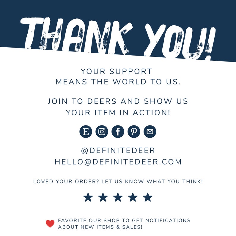 May include: Thank you! Your support means the world to us. Join to Deers and show us your item in action!  @DEFINITEDEER HELLO@DEFINITEDEER.COM Loved your order? Let us know what you think!  FAVORITE OUR SHOP TO GET NOTIFICATIONS ABOUT NEW ITEMS & SALES!