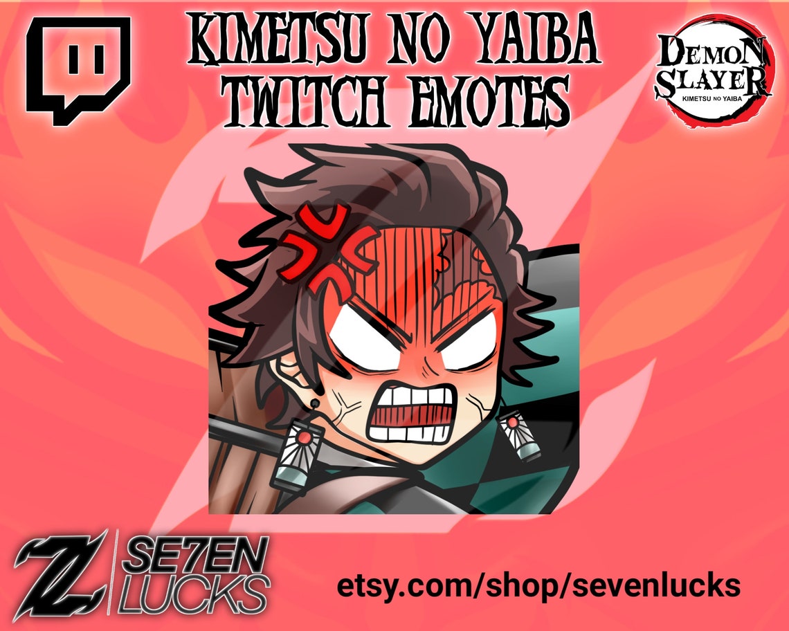 Tanjiro Rage Emote Demon Anime Twitch Emotes Anime Twitch Etsy