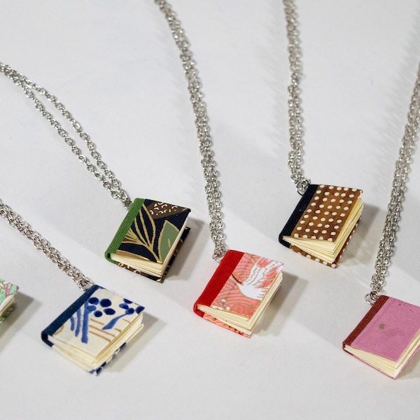 Book Necklace Etsy