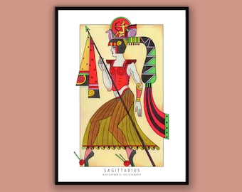 Sagittarius Goddess Wall Art - Etsy