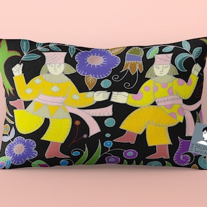 Gemini Throw pillow, Wild Zodiac Cushion, unique birthday gift, Zodiac art, Star sign gifts, Gemini gifts, Gemini pillow