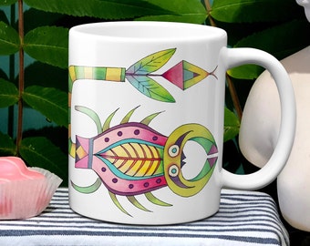 Scorpio Mug, Modi Zodiac coffee mug, unique birthday gift, Zodiac art, Star sign gifts, Scorpio gifts