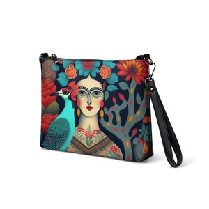 Crossbody bag Frida Blue Bird