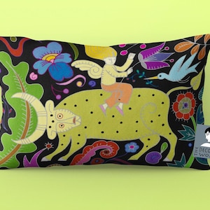 Taurus Throw pillow, Wild Zodiac Cushion, unique birthday gift, Zodiac art, Star sign gifts, Taurus gifts, Taurus pillow