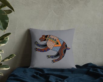 Personalized Bear Spirit Animal cushion, Bear Pillow , Bear  Spirit animal throw Pillow,Handmade Cushion, American Indian art