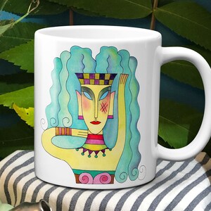 Wassermann Tasse, Modi Sternzeichen Kaffeebecher, einzigartiges Geburtstagsgeschenk, Sternzeichen Kunst, Sternzeichen Geschenke, Wassermann Geschenke