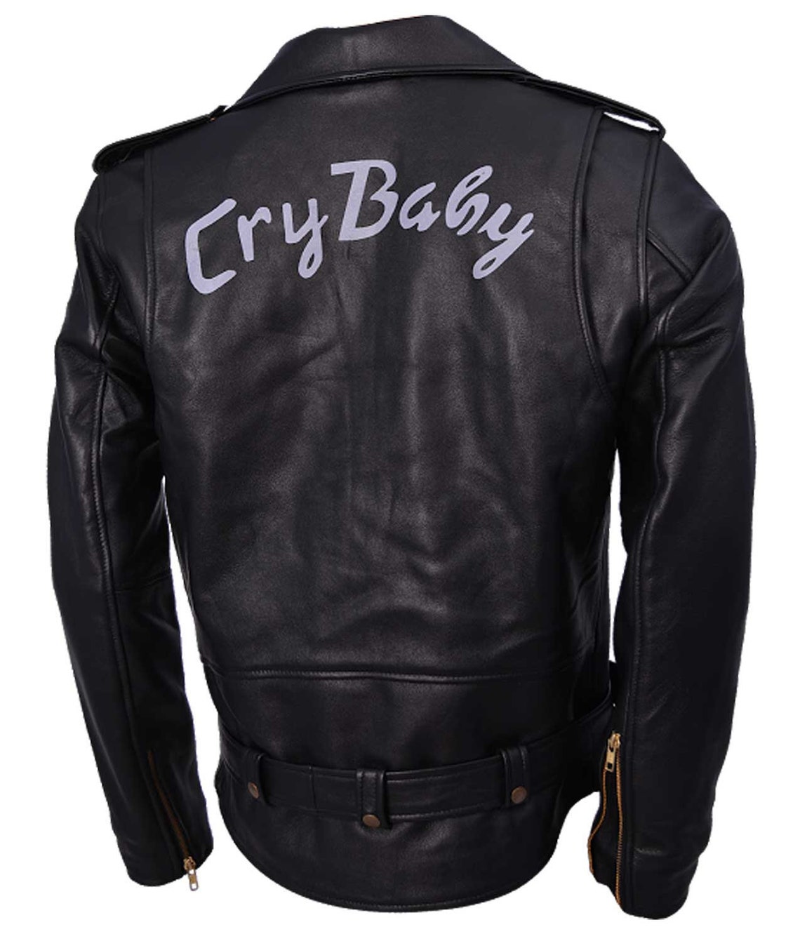 Johnny Depp Cry Baby Leather Jacket Custom Black Lambskin Etsy