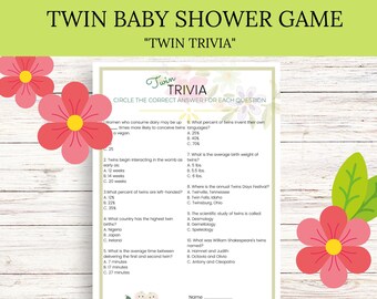 Twin Baby Shower, Twin Baby Shower Game, Twin Babies, Baby Shower for Two, Celebrity's Twins