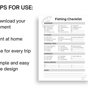 canada fishing trip checklist