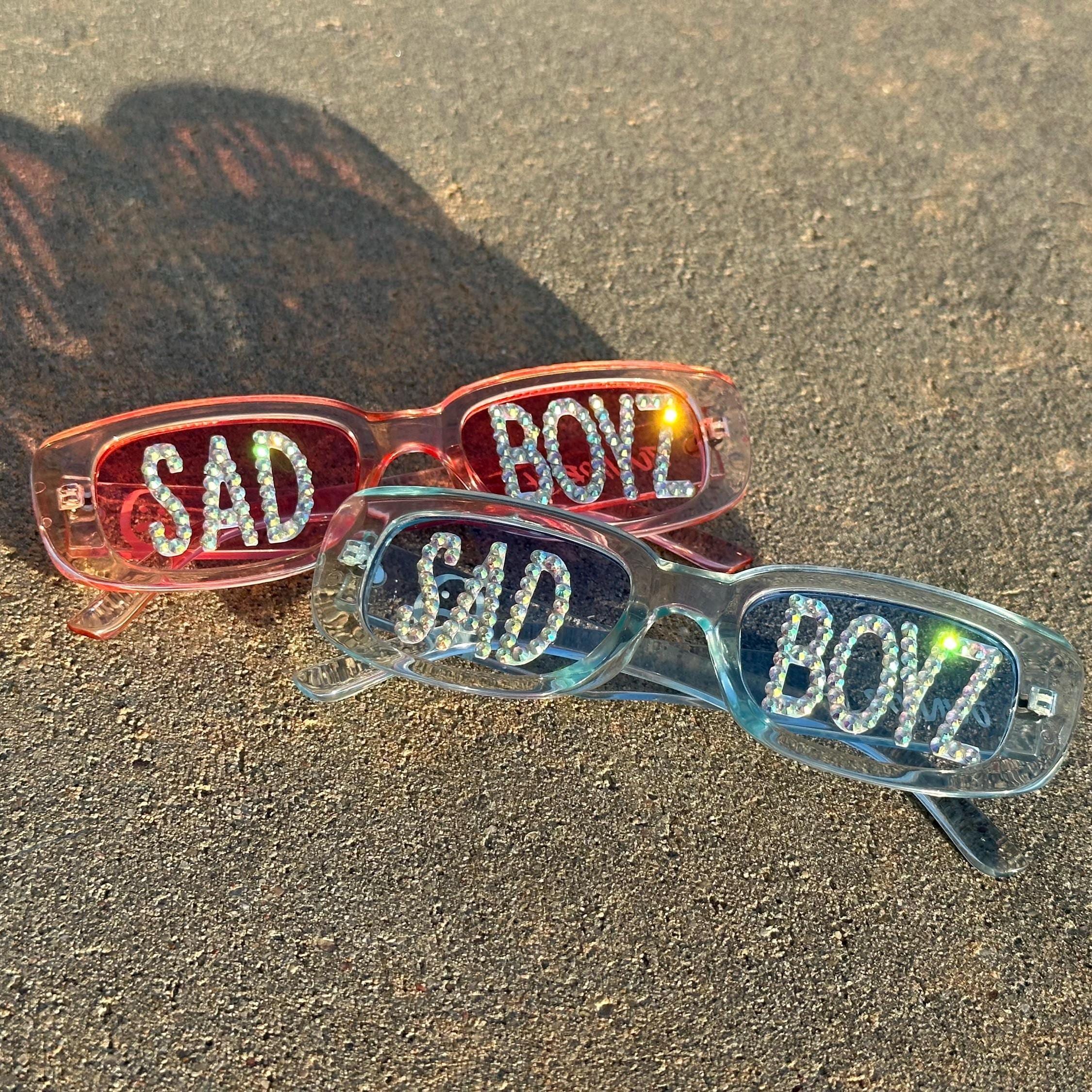 Pink and Blue Sad Boyz Glasses | Junior H Glasses | Junior H | Extssy Model | Sad Boyz 4 Life | Personalized Junior H Glasses | Sad Boyz